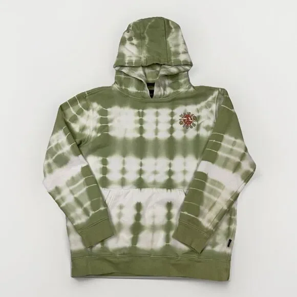 Vans Tie Dye Outfit 3 Piece Hoodie‎ Shirt Shorts Green White Youth M/L 12/14 - Picture 10 of 14